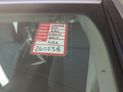 2019 RAM 2500 Big Horn Crew Cab 4x4 6'4" Box