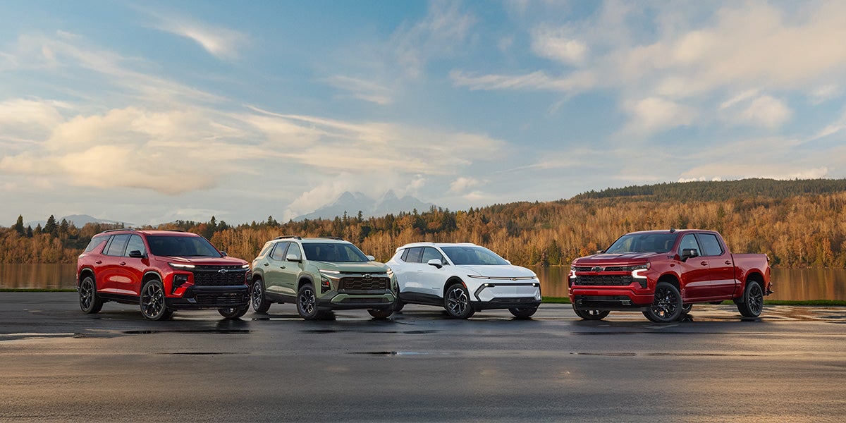 New Chevrolet lineup on the Community Chevrolet lot